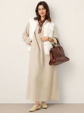 Load image into Gallery viewer, 100% Linen Four-Pocket Tailored Sleeveless Vest COSIMA
