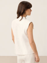 Load image into Gallery viewer, 100% Linen Four-Pocket Tailored Sleeveless Vest COSIMA

