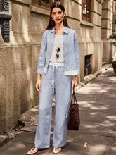 Load image into Gallery viewer, 100% Linen Elastic Waist Straight-Leg Trousers JOURDAN
