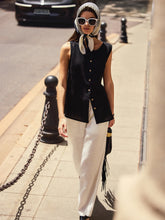 Load image into Gallery viewer, 100% Linen Buttons Down Tank Top ERIN
