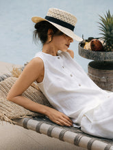 Load image into Gallery viewer, 100% Linen Buttons Down Tank Top ERIN

