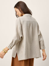 Load image into Gallery viewer, 100% Linen Concealed Placket Patch Pocket Shirt FELICITY

