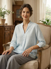 Load image into Gallery viewer, 100% Linen Dress Shirt JOANNA

