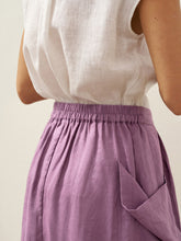 Load image into Gallery viewer, 100% Linen Elastic Waist Skirt MARINA
