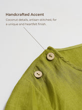 Load image into Gallery viewer, 100% Linen Eyelet Short Sleeve Mini Dress LIA
