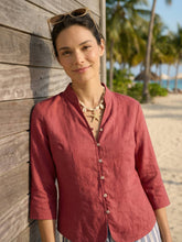 Load image into Gallery viewer, 100% Linen Hand Button Fitted Jacket AMELIA
