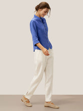 Load image into Gallery viewer, 100% Linen Hand Button Fitted Jacket AMELIA
