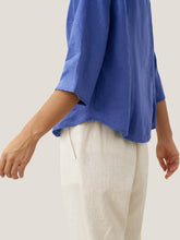 Load image into Gallery viewer, 100% Linen Hand Button Fitted Jacket AMELIA

