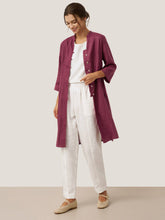 Load image into Gallery viewer, 100% Linen Hand Button Long Top DILLON
