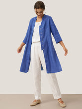 Load image into Gallery viewer, 100% Linen Hand Button Long Top DILLON
