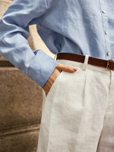 Load image into Gallery viewer, 100% Linen Pleated Linen Shorts ELLEN
