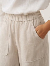 Load image into Gallery viewer, 100% Linen Pocket Wide Leg Pants THALIA
