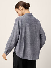 Load image into Gallery viewer, 100% Linen Relaxed Drop Shoulder Pocket Shirt ASTER
