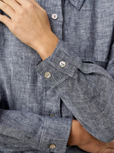 Load image into Gallery viewer, 100% Linen Relaxed Drop Shoulder Pocket Shirt ASTER
