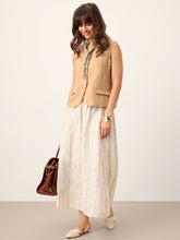 Load image into Gallery viewer, 100% Linen Cinch-Back Sleeveless Tailored Vest BRONWYN
