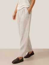 Load image into Gallery viewer, 100% Linen Sketch Stripe Suit Set ELOISE
