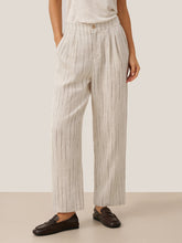 Load image into Gallery viewer, 100% Linen Sketch Stripe Suit Set ELOISE

