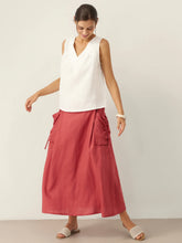 Load image into Gallery viewer, 100% Linen V-Neck Sleeveless Tank Top NICOLE
