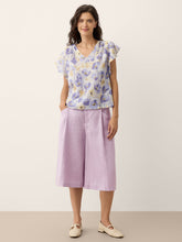 Load image into Gallery viewer, 100% Linen A-Line Bermuda Shorts RAVENNA
