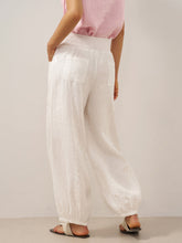 Load image into Gallery viewer, 100% Linen Broad Elastic Waistband Pants TALIA
