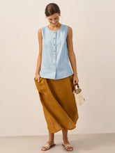 Load image into Gallery viewer, 100% Linen Buttons Down Tank Top ERIN
