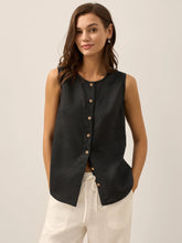 Load image into Gallery viewer, 100% Linen Buttons Down Tank Top ERIN
