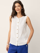 Load image into Gallery viewer, 100% Linen Buttons Down Tank Top ERIN
