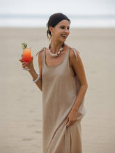 Load image into Gallery viewer, 100% Linen Camisole Dress QEARL
