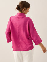 Load image into Gallery viewer, 100% Linen Dropped Collar Long-Sleeve Top TRISTAN

