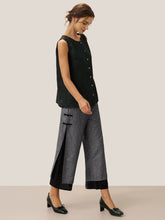 Load image into Gallery viewer, Linen Double Layer Handmade Capri Pants STELLA
