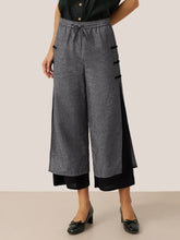 Load image into Gallery viewer, Linen Double Layer Handmade Capri Pants STELLA
