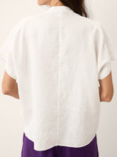 Load image into Gallery viewer, 100% Linen Double Ruffle Soft Collar Top VERONICA
