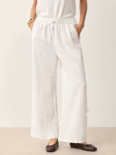 Load image into Gallery viewer, 100% Linen Convertible Drawstring Hem Elasticated Waist Wide-Leg Pants YSELINE

