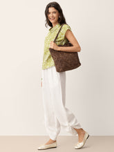 Load image into Gallery viewer, 100% Linen Convertible Drawstring Hem Elasticated Waist Wide-Leg Pants YSELINE
