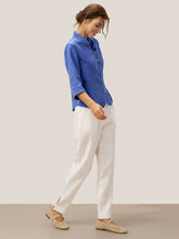 Load image into Gallery viewer, 100% Linen Hand Button Fitted Jacket AMELIA
