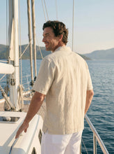 Load image into Gallery viewer, 100% Linen Polo-Collar Short-Sleeve Shirt FREDERICK
