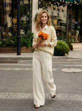 Load image into Gallery viewer, 100% Linen Sculpted Pleat Elasticated Back Relaxed Pants VERIDIANA
