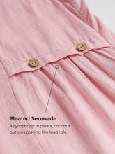 Load image into Gallery viewer, 100% Linen Sleeveless Accordion Pleat Midi Dress TINA
