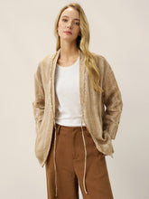 Load image into Gallery viewer, 100% Linen Striped Wrap Jacket GENESIS
