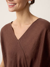 Load image into Gallery viewer, 100% Linen Twist-Waist Slit Maxi Dress LYNETTE

