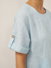 Load image into Gallery viewer, 100% Linen Vintage A-Line Button Detail Maxi Dress AMIN

