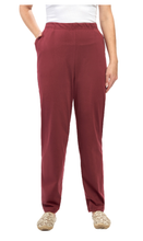 Load image into Gallery viewer, Women's Knit Pull on Pants - Cotton Blend with Flat Front waistband
