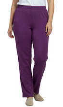 Load image into Gallery viewer, Women's Knit Pull on Pants - Cotton Blend with Flat Front waistband
