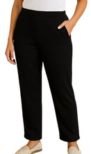 Load image into Gallery viewer, Women's Knit Pull on Pants - Cotton Blend with Flat Front waistband

