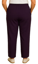 Load image into Gallery viewer, Women's Knit Pull on Pants - Cotton Blend with Flat Front waistband
