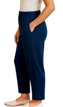 Load image into Gallery viewer, Women's Knit Pull on Pants - Cotton Blend with Flat Front waistband
