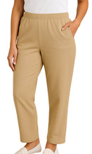 Load image into Gallery viewer, Women's Knit Pull on Pants - Cotton Blend with Flat Front waistband

