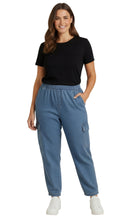 Load image into Gallery viewer, Women's Elastic Stretch Waist Casual Denim Pull-on Cargo Pants
