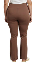 Load image into Gallery viewer, Women's Pull-on Cotton Stretch Bootcut Flare Leggings with a Crossover waistband
