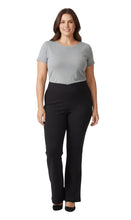 Load image into Gallery viewer, Women's Pull-on Cotton Stretch Bootcut Flare Leggings with a Crossover waistband
